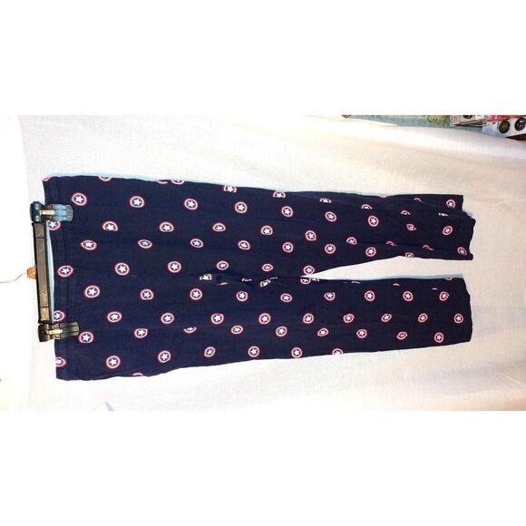 Marvel Captain America Lounge Sleep Pants Mens 2XL Cap Shield Red White Blue - Picture 5 of 5